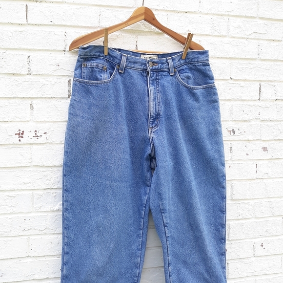 Vintage L.L. Bean Fleece Lined Jeans 14 M/T - Picture 4 of 10
